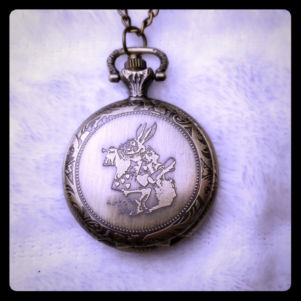 Alice in Wonderland BAM BOX Pocket Watch w/ Pouch
